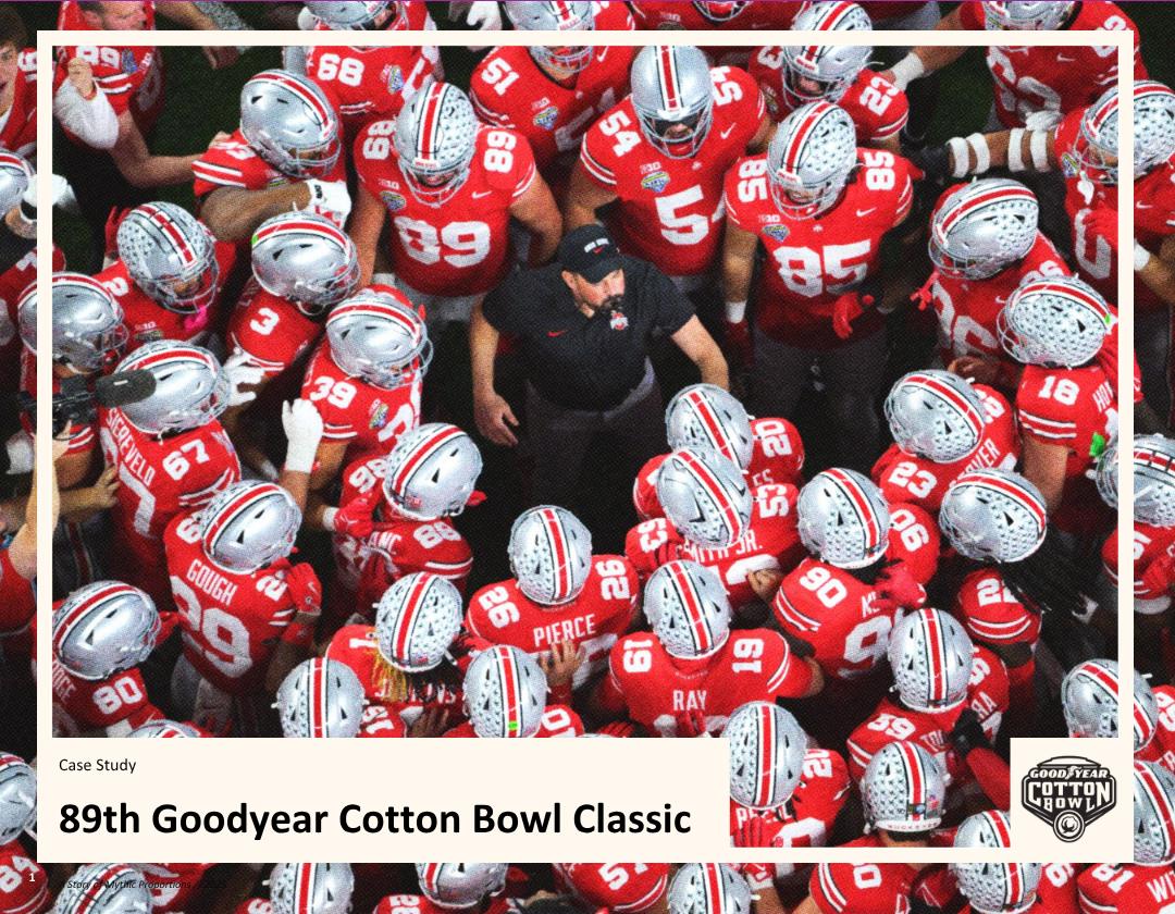 89th Goodyear Cotton Bowl Classic Case Study